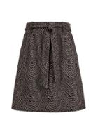 Dorothy Perkins Multi Coloured Zebra Print Jacquard Tie Mini Skirt