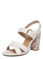 Dorothy Perkins Wide Fit White 'starburst' Sandals