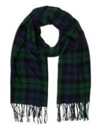 Dorothy Perkins *quiz Green And Navy Tartan Scarf