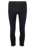 Dorothy Perkins *tall Blue And Black 'eden' Cropped Jeans