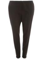 Dorothy Perkins Dp Curve Black Formal Tailored Straight Leg Trousers