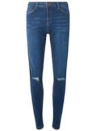 Dorothy Perkins *tall Blue Ripped 'darcy' Ankle Jeans