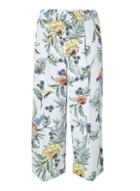 Dorothy Perkins Multicoloured Floral O-ring Wide Leg Cropped Trousers