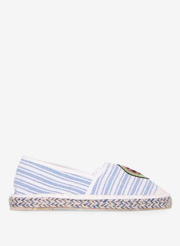 Dorothy Perkins Wide Fit Blue 'cherry' Espadrilles
