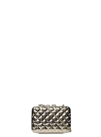 Dorothy Perkins Silver Metal Box Clutch Bag