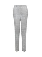 Dorothy Perkins *tall Grey Summer Check Ankle Grazer Trousers