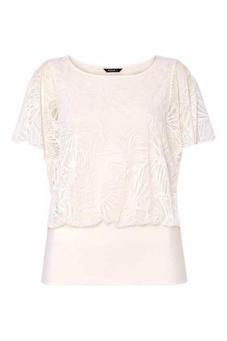 Dorothy Perkins *roman Originals Ivory Floral Print Top