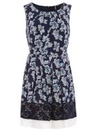 Dorothy Perkins *izabel London Multi Blue Floral Dress