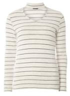 Dorothy Perkins Stripe Choker Jersey Knitted Top