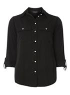 Dorothy Perkins Black Soft Touch Casual Shirt