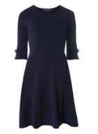 Dorothy Perkins *tall Navy Bow Sleeve Skater Dress