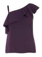 Dorothy Perkins Purple One Shoulder Top