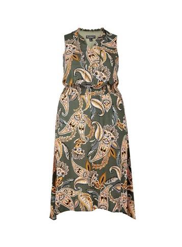 *billie & Blossom Curve Khaki Midi Dress