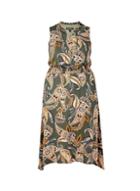 *billie & Blossom Curve Khaki Midi Dress