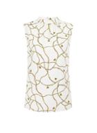 Dorothy Perkins Ivory Bee Chain Print Sleeveless Top