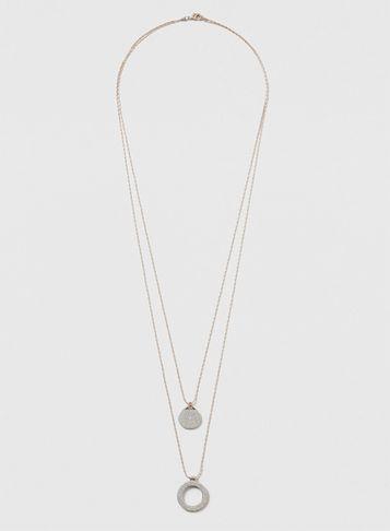 Dorothy Perkins Glitter And Circle Necklace