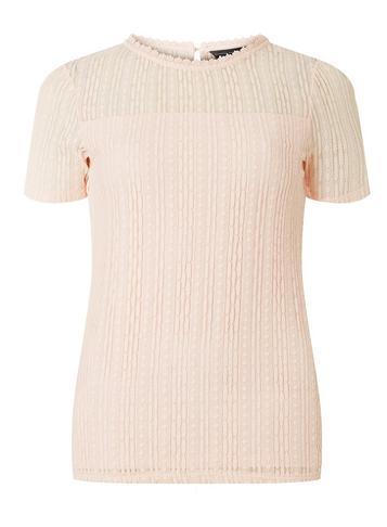 Dorothy Perkins Blush Lace Yoke T-shirt