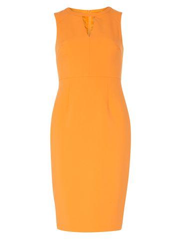 Dorothy Perkins Orange Keyhole Pencil Dress