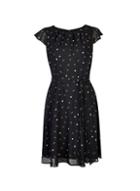 *billie & Blossom Tall Black Dragonfly Print Dress