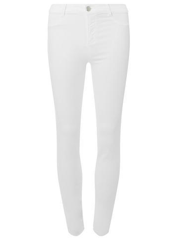 Dorothy Perkins White 'frankie' Super Skinny Ankle Grazer Jeans.