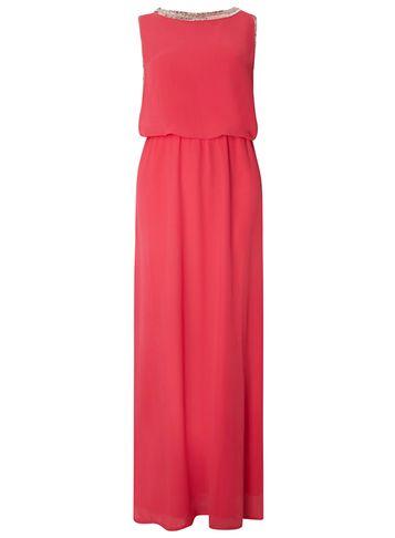 Dorothy Perkins Pink Embellished Maxi Dress