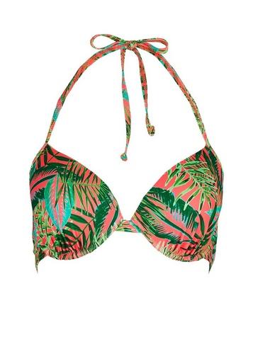 Dorothy Perkins Multicoloured Palm Print Bikini Top