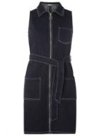 Dorothy Perkins White Stitch Indigo Denim Dress