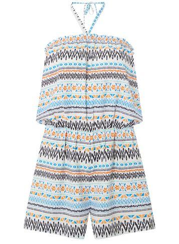 Dorothy Perkins *dp Beach Ivory Print Bandeau Playsuit