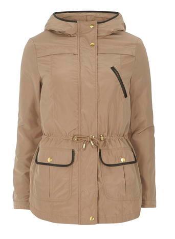 Dorothy Perkins Stone Lightweight Trimmed Jacket