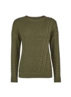Dorothy Perkins Breast Cancer Care Khaki Diagonal Cable Jumper