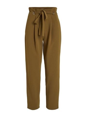 *vila Green High Waist Eyelet Trousers