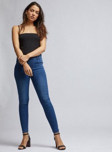 Dorothy Perkins Petite Mid Wash Blue Premium Eden Super Soft Jeggings