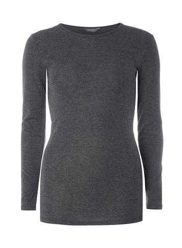 Dorothy Perkins *tall Charcoal Crew Neck T-shirt