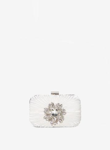 Dorothy Perkins Ivory Broach Box Clutch