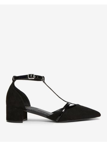 Dorothy Perkins Black Elissa T-bar Court Shoes
