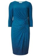 Dorothy Perkins *lily & Franc Blue Scattered Spot Print Ruched Shift Dress