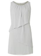 Dorothy Perkins *billie & Blossom Grey Tiered Trapeze Dress
