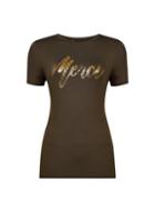 Dorothy Perkins Khaki Merci Animal Print Motif T-shirt