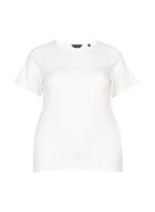 Dorothy Perkins *dp Curve Ivory Broderie T-shirt