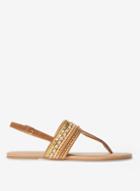 Dorothy Perkins Wide Fit Tan 'fitch' Sandals