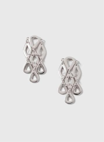 Dorothy Perkins Silver Linked Drop Earrings