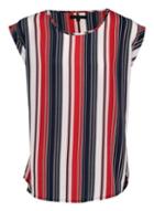 Dorothy Perkins *izabel London Red Striped Boxy T-shirt