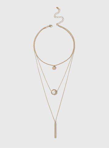 Dorothy Perkins Gold Spinner Choker Necklace