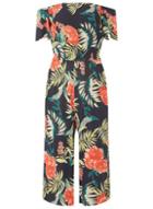Dorothy Perkins Navy Large Tropical Print Jumpsuit