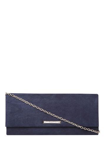 Dorothy Perkins Navy Faux Suede Clutch