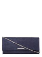 Dorothy Perkins Navy Faux Suede Clutch