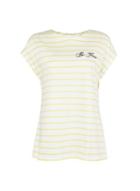 Dorothy Perkins Yellow 'be Free' Stripe Print T-shirt