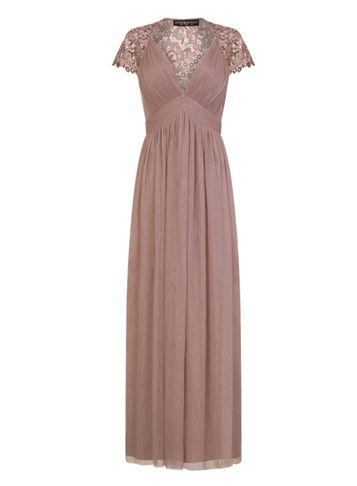 Dorothy Perkins *little Mistress Oyster Mesh Maxi Dress