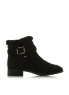 Dorothy Perkins *head Over Heels By Dune Black Parrker Flat Boots