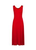 Dorothy Perkins Red Seamed Fit And Flare Midi Dress